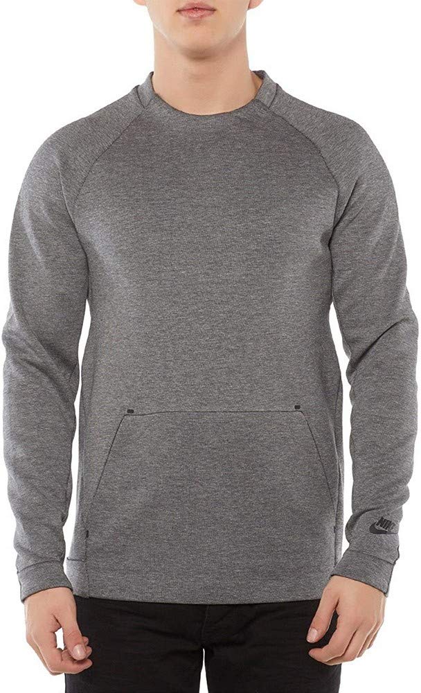 Nike Sportswear Tech Fleece Crew Neck Mens Sweatshirt Black 805140-010 Size XS