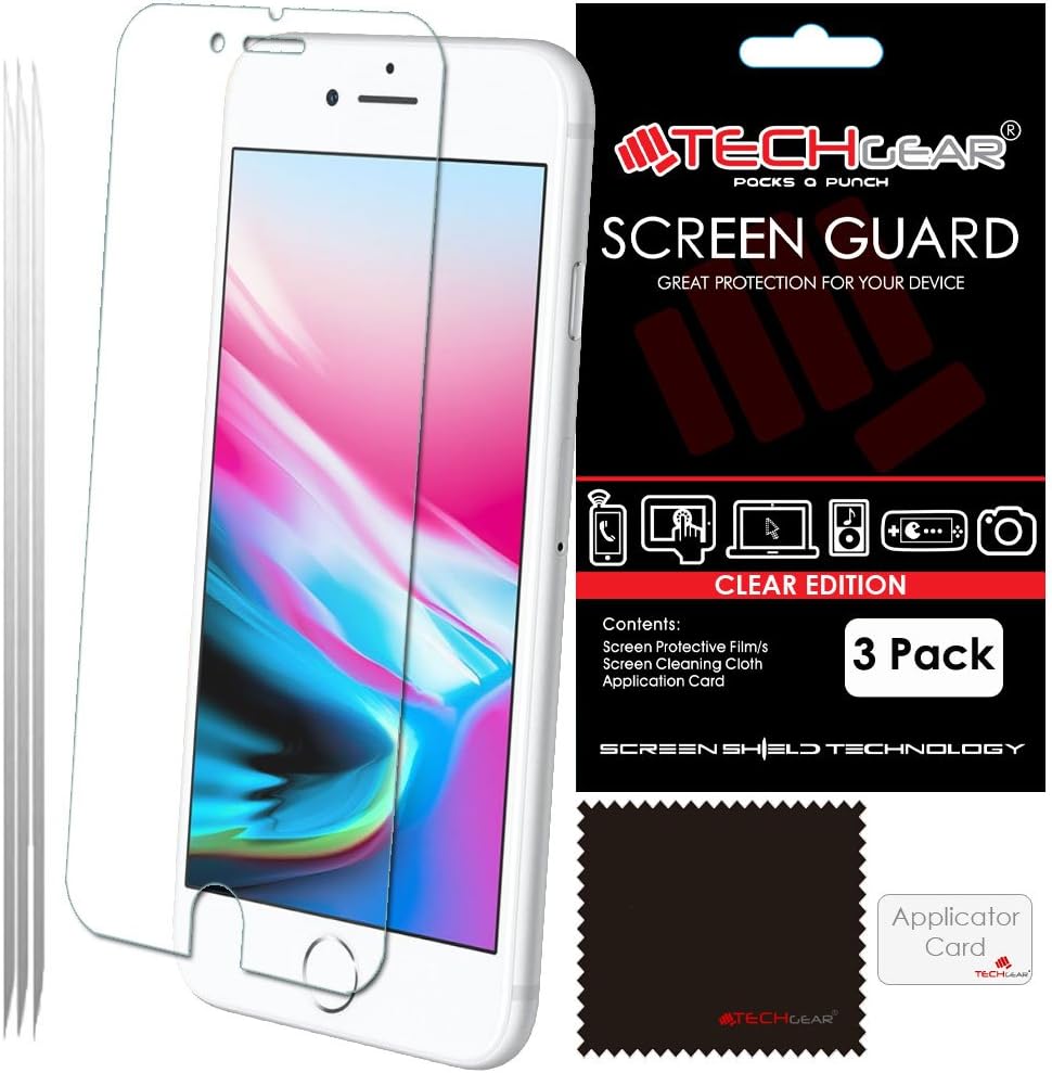TECHGEAR [3 Pack] Screen Protectors for iPhone SE 5G 2022/2020, iPhone
