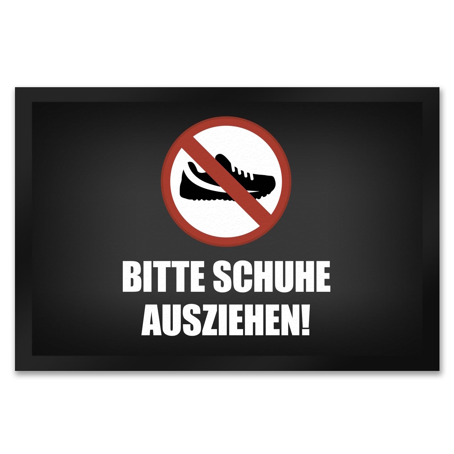 trendaffe - Bitte Schuhe ausziehen Fußmatte XXL mit Verbot Motiv