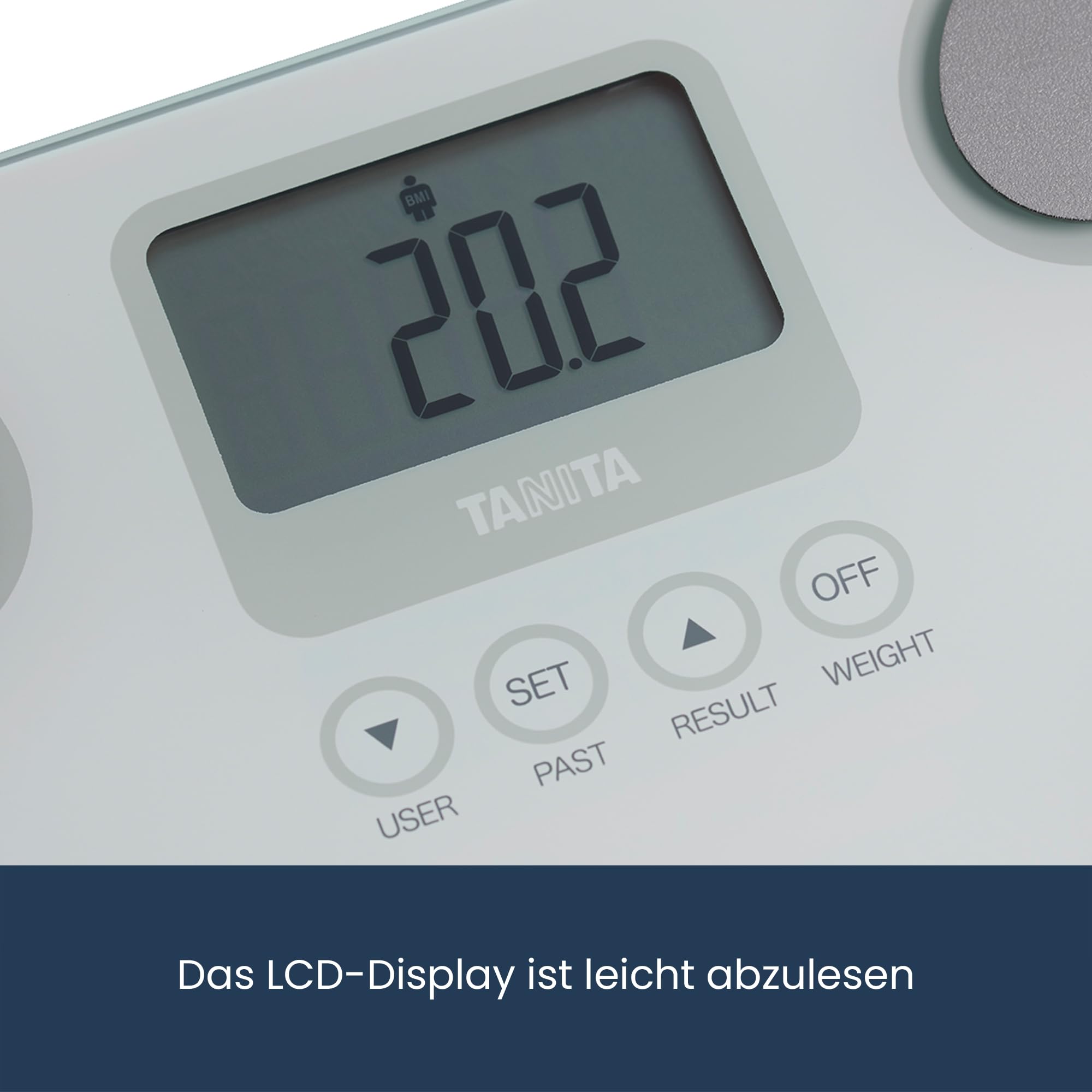 Tanita BC-731 exakte, kleine und handliche Körperanalyse-Waage, Weiß