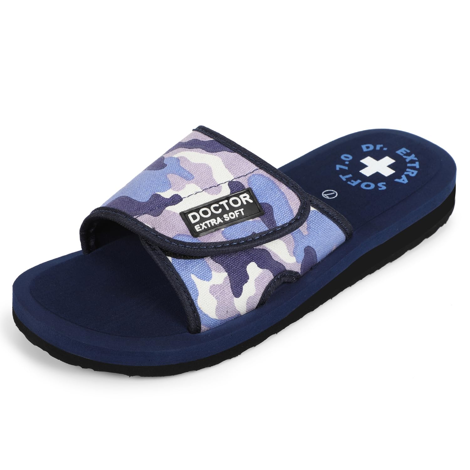 DOCTOR EXTRA SOFT Mens Camo Care Orthopaedic and Diabetic Adjustable Strap Super Comfort House Slippers D-53-NAVY-10 (B09TYYN6P3) Amazon Price History, Amazon Price Tracker