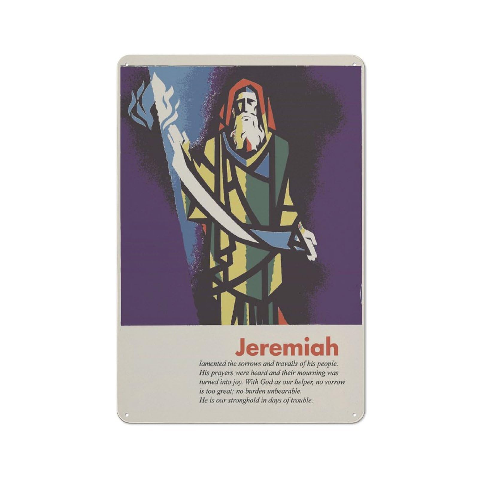 Junmoney Jeremiah Vintage Metal Plaque 30X20cm For Dining Room Or Kitchen, For Dining Room Decor Fans