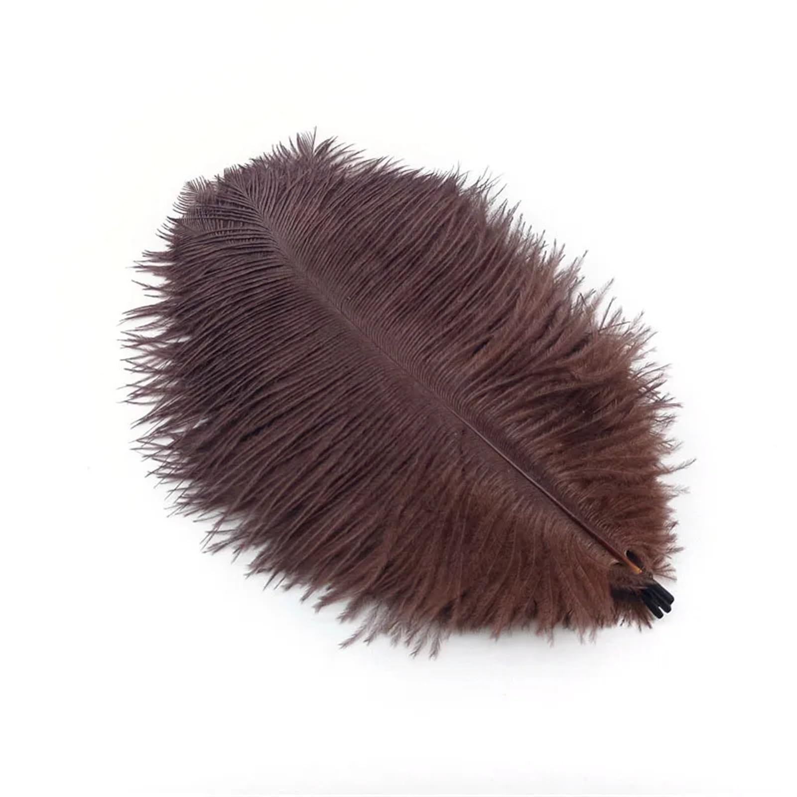 Ostrich Feathers 10Pcs Ostrich Feathers for Jewelry Making Plume DIY Dream Catcher Decorations Vase Needlework Craft Supplies Wedding Accessories(Coffee Feathers)