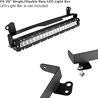 Vista 2 de iJDMTOY Barra de luz LED recta de 20 a 22 pulgadas, soporte de montaje de apertura de parrilla de parachoques inferior compatible con Ford F-250