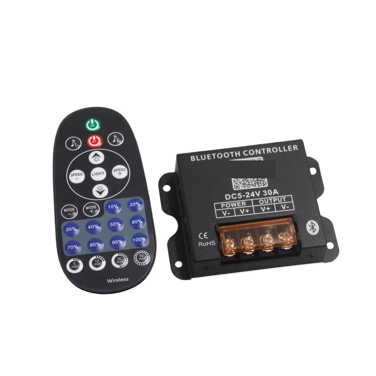 Atenuador de control remoto monocromático LED con mando a distancia de 25 teclas