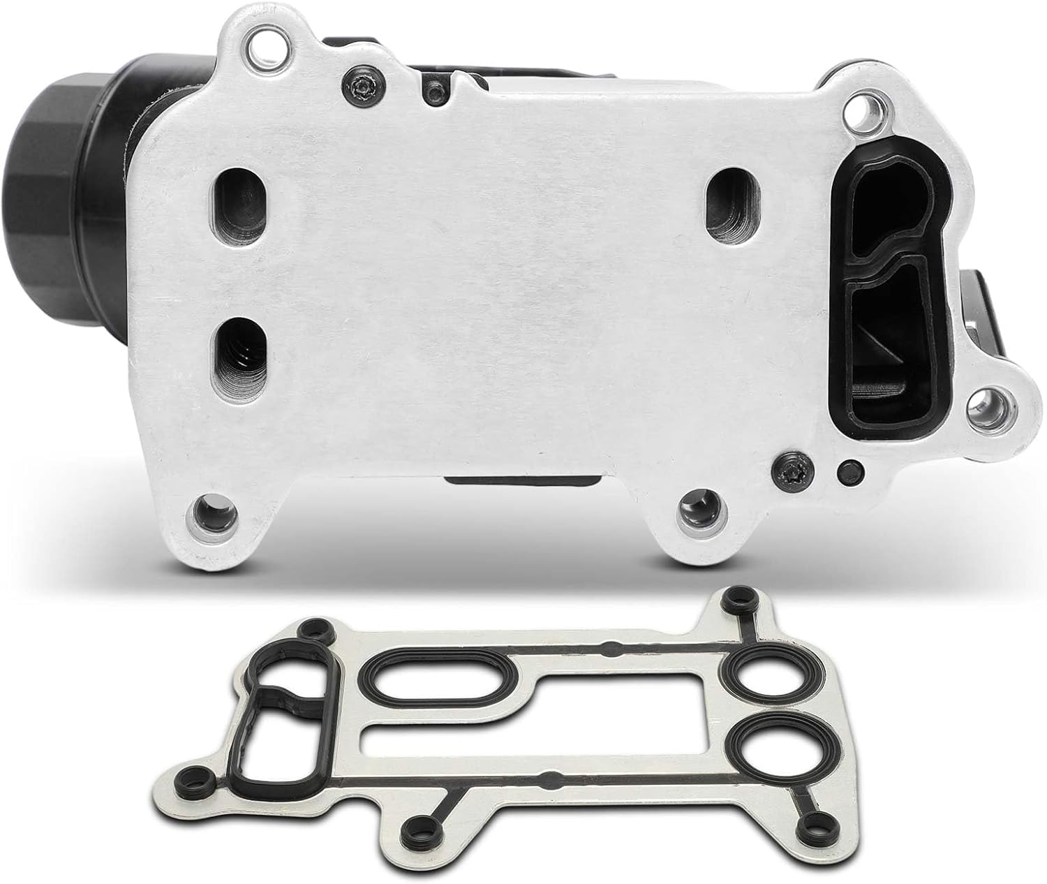 SOPORTE FILTRO ACEITE con ENFRIADOR compatible con BMW X3 (E83) (2003-2010) con motor N47 / B47 / M47-1.6d / 1.8d / 2.0d / 2.5d - 11427797392 11427807799 7797392 7807799