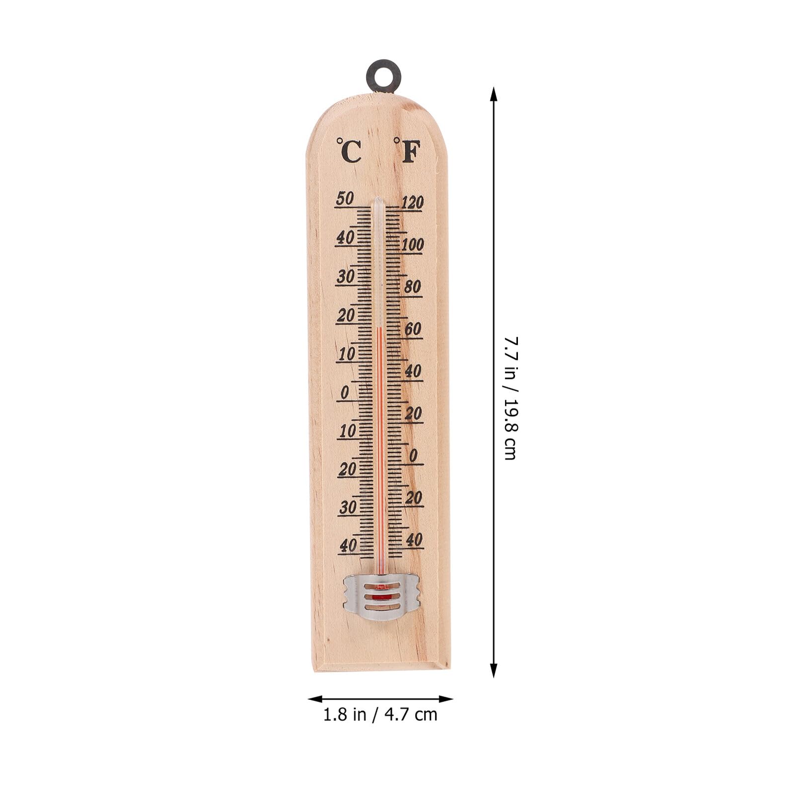 Happyyami Termometro in Legno da Esterno e Interno, Dispositivo di Misurazione della Temperatura Multifunzionale a Sospensione, Set da 3 Pezzi per Serra, Cameretta dei Ragazzo Ragazza