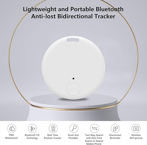 Miniatura 2 de Mini funda de rastreador GPS, localizador de artículos clave, aplicación sin tarifa mensual para iOSAndroid 2023, rastreador de artículos portátil