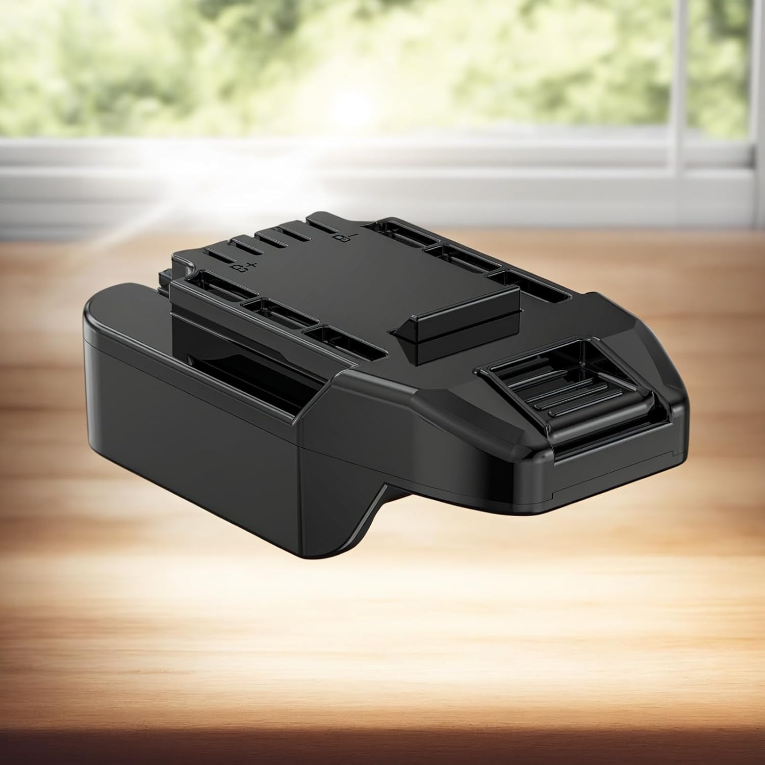 1 Adapter for Bauer 20V Tools - Compatible with DeWalt and Hercules 20V Batteries for Power Supply, No Charging Function - Adapter Only, Black