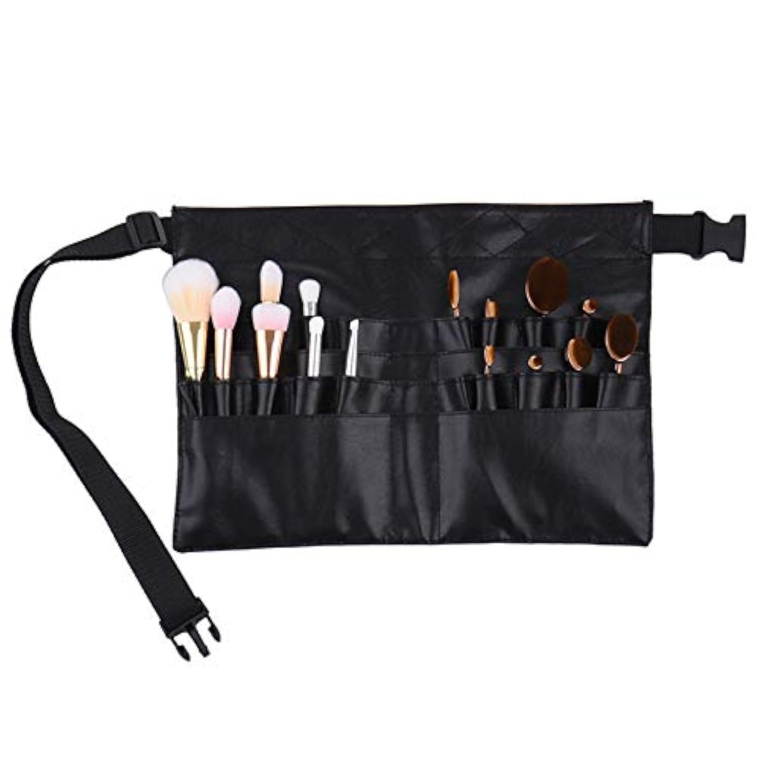 Pro Makeup Brush Display Holder Case Bag Artist Belt Strap Cosmetic Makeup Brushes PU Holder Apron Bags