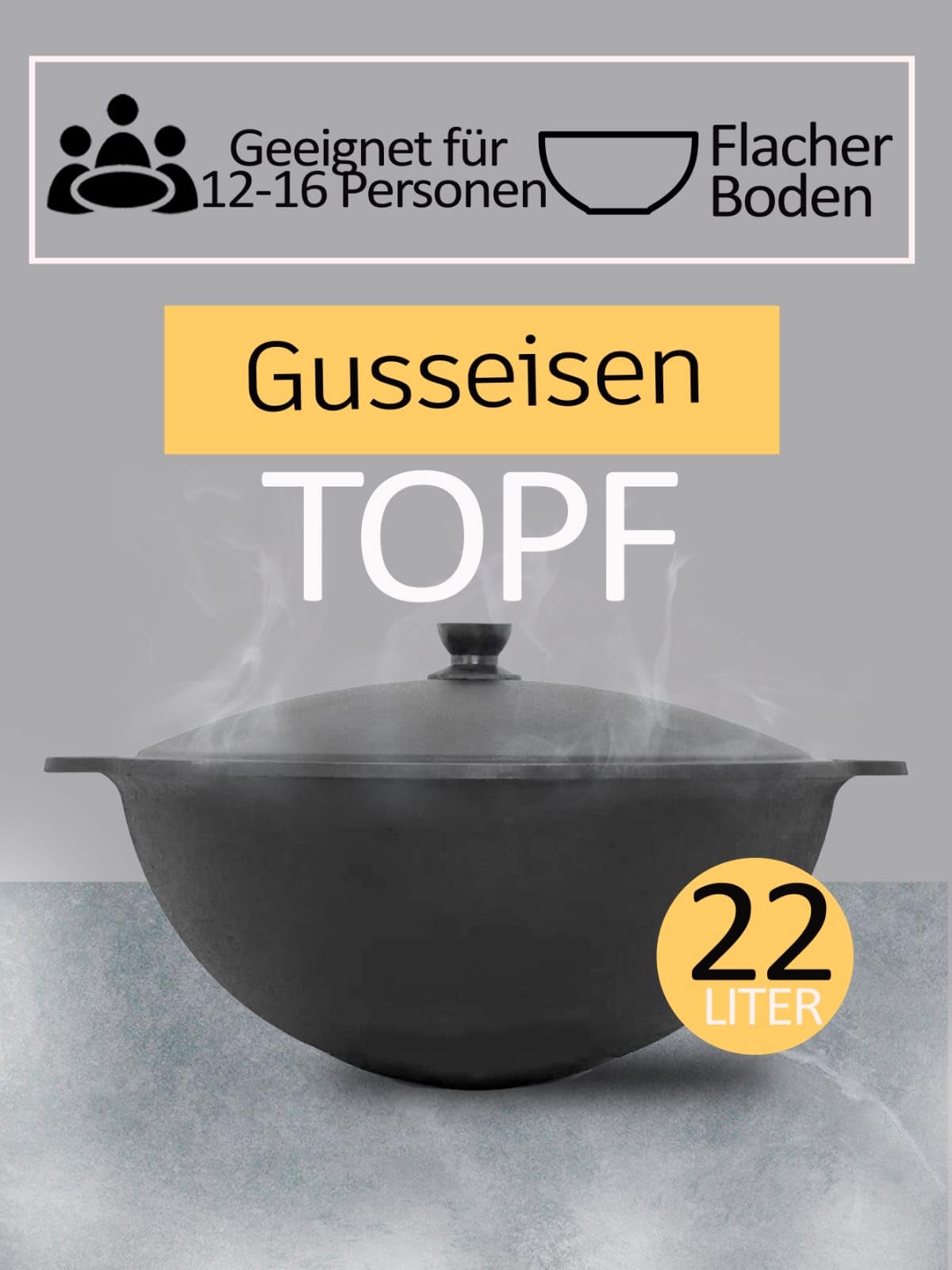 Kazan-Ofen, Utschak, Utschak Feuerofen, Utschak Kasan Of für Kazan, учаг, казан komplett, Kazan Topf (22l)