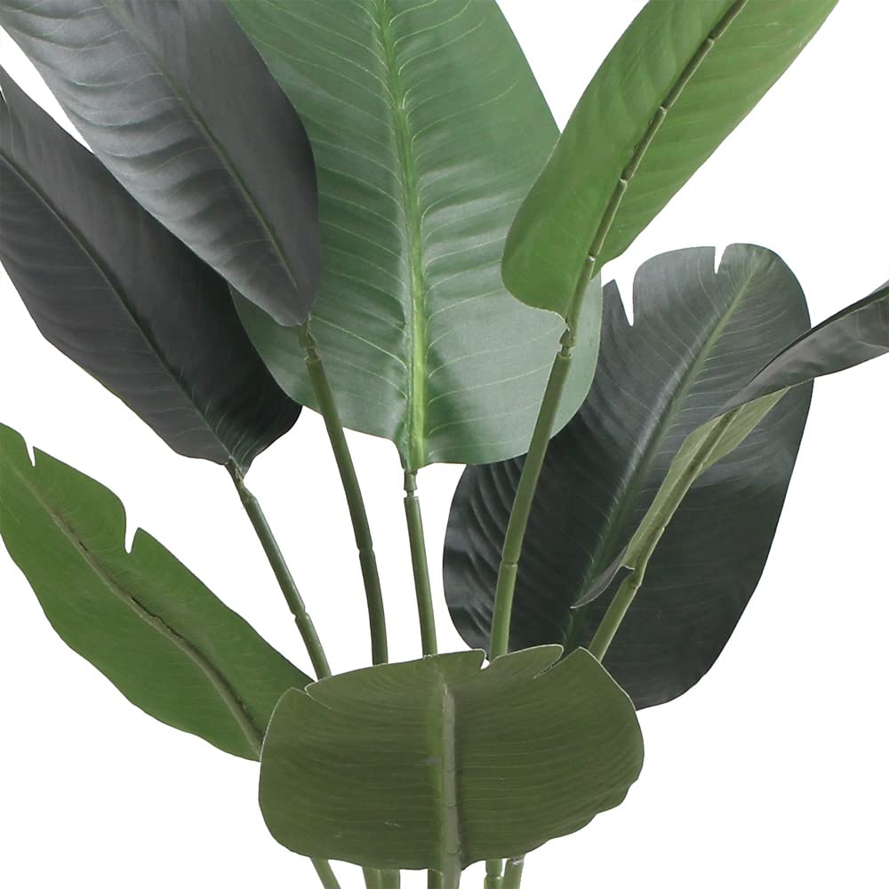 Decovego Banano Pianta Artificiale Plastica con Vaso 115 cm