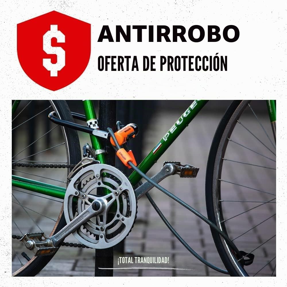 Kryptonite Candado de Bicicleta con Cadena integrada Evolution 4