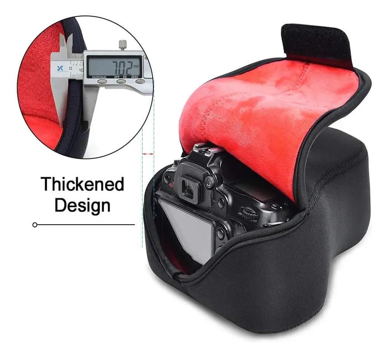 Zaino macchina fotografica per drone DSLR Borsa per fotocamera impermeabile in velluto, custodia morbida in neoprene per Ca&no&n EOS 5D Mark IV III 5D4 6D II 5D3 5D2 obiettivo 24-70 24-105 mm