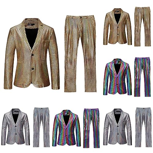 Trajes de carnaval para hombre que destacan con chaqueta brillante 2