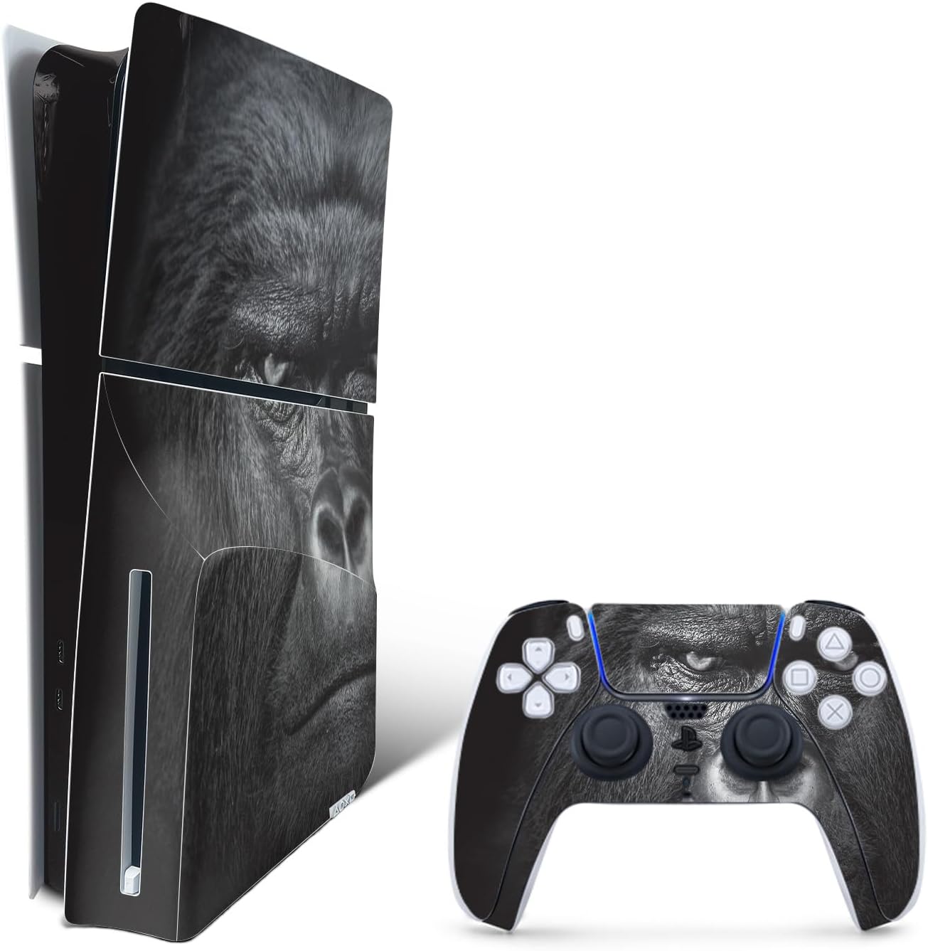 MightySkins Skin Compatible with Playstation 5 Slim Disk Edition Bundle - Prismatic Butterflies | Protective Durable and Unique Vinyl Decal wrap Cover | Easy to Apply | Made in The USA