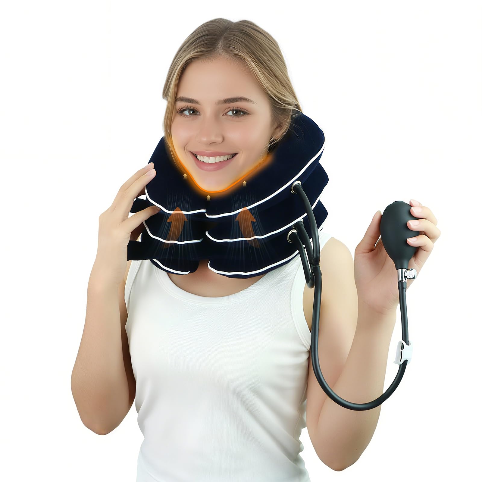 Cervical Neck Traction Device for Home Use Pain Relief Neck Stretcher Inflatable Support Neck Brace Adjustable Neck Stress