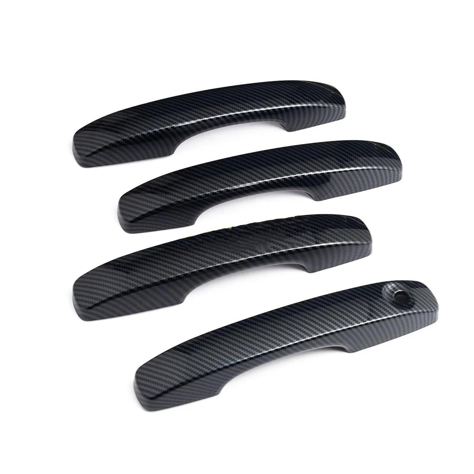 JTWMTY Car Exterior Door Handle Cover Trim Sticker Accessories for Ford for Ranger for Everest 2023 2024 2025(Carbon Fiber)