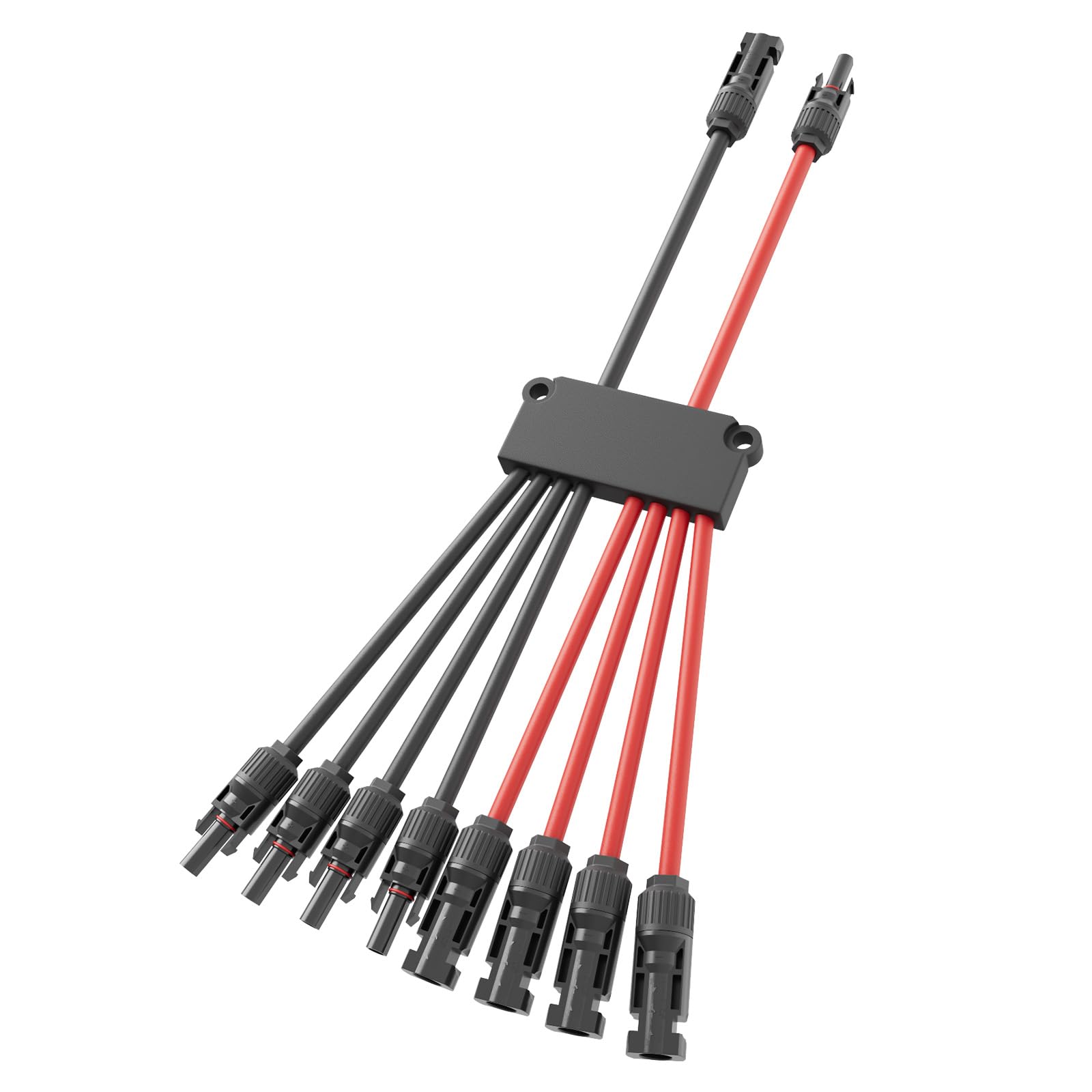 Solar Panel Y Branch Connectors 2 to 8, IP67 Waterproof Parallel Splitter Adapter Kit, Tool-Free Cable Connector for PV System, Compatible with 14-10AWG Solar Wires DC1000V 30A-picture-21