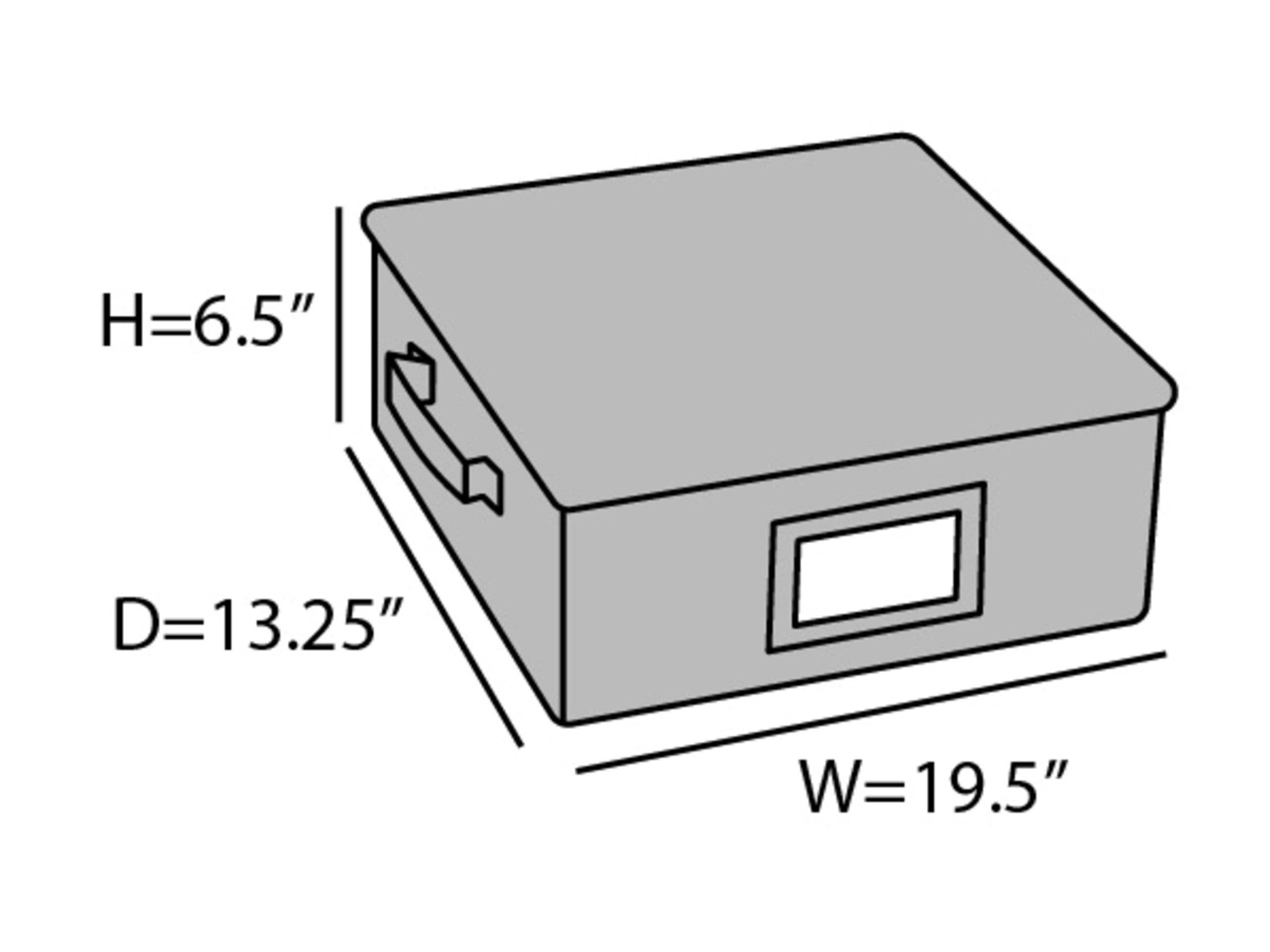 Covermates Keepsakes China Cups and Coffee Mugs Storage Box – Stackable, Reinforced Handles, China Storage, Red Heather