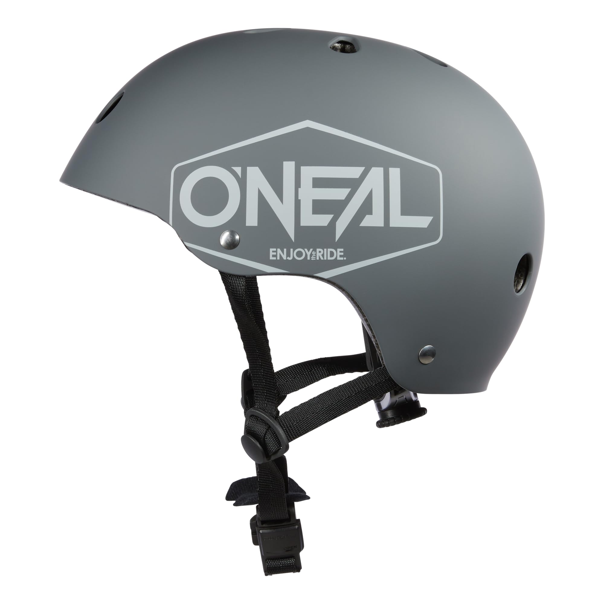 O'NEAL | Mountainbike-Helm | Fahrradhelm MTB | Lüftungsöffnungen zur Belüftung & Kühlung, Größenverstellsystem, Zone Flex-Technologie | Dirt LID Helmet Crackle V.24 | Erwachsene | Gray