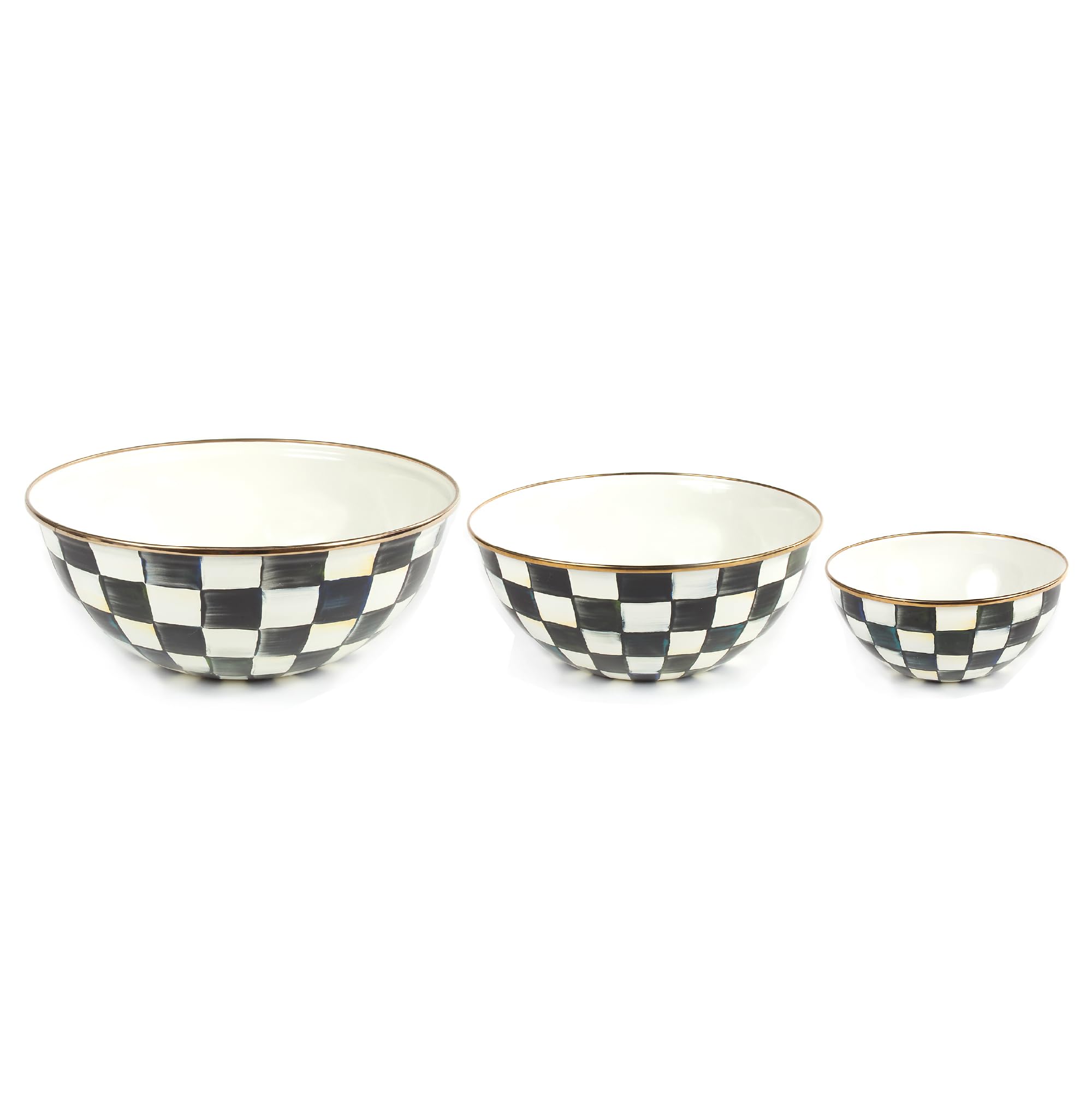 マッケンジーチャイルズ　ボウル Amazon.com: MACKENZIE-CHILDS Enamel Mixing Bowl Set, Small 5