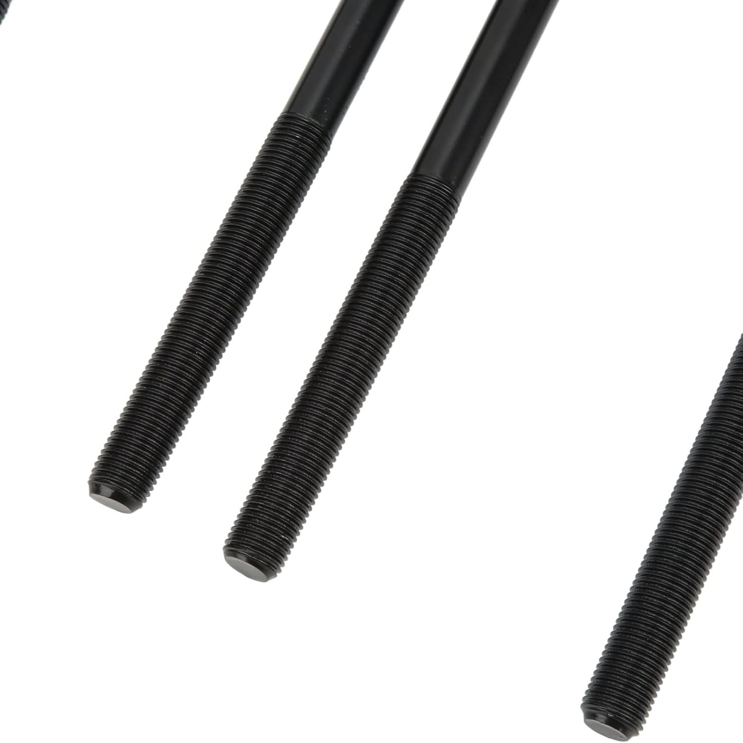 KIMISS 10in Black Steel Rear Axle U Bolts Heavy Duty Square Bend U Bolts Replacement for Silverado 1500