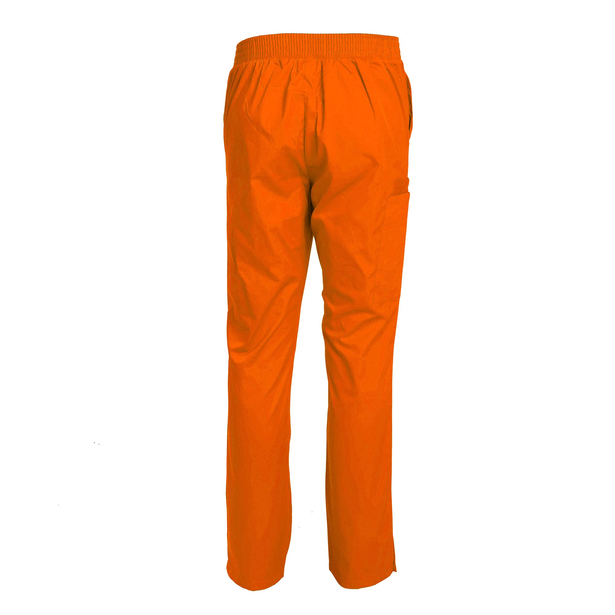 TAILOR'S Women's Nursing Uniform Pants Slim Fit Flare-Leg Elastic Waist Pants Orange