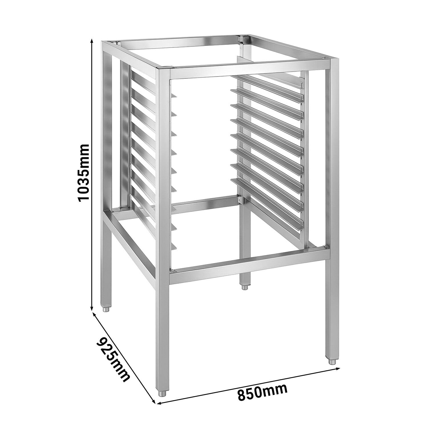 GGM Gastro | BUB10 | Untergestell - für Kombidämpfer BB446N, BB646N, BB1046, BB646N-TP, BB1046N-TP, BB446N-TP, HEB611-46 & HEB1011-46