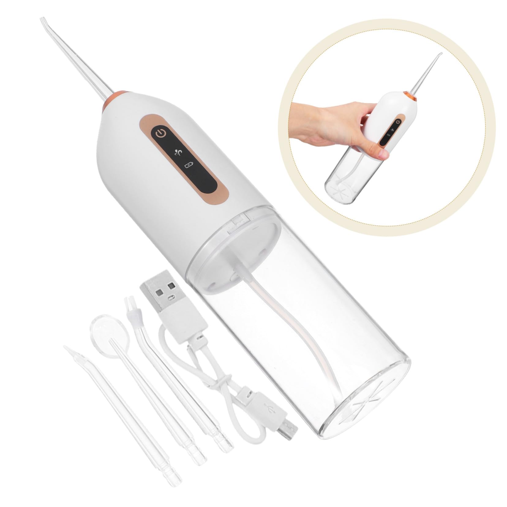 Anneome Hilo Dental Portátil De Viaje Inalámbrico De Mano Color Pp