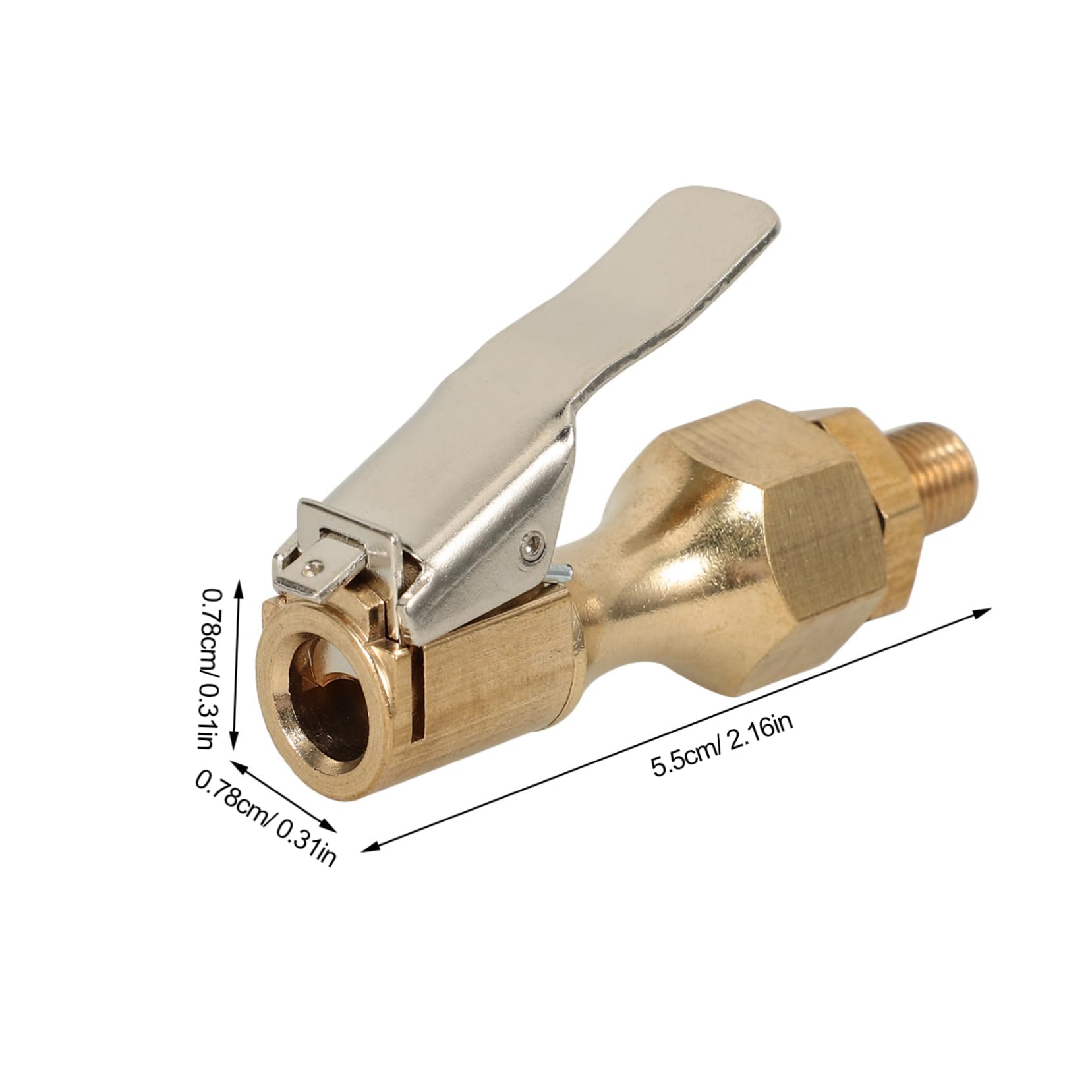 FUNOMOCYA Lock Inflate Locking Air Chuck Tire Inflator Chuck Quick Connect Clip for Car Tires