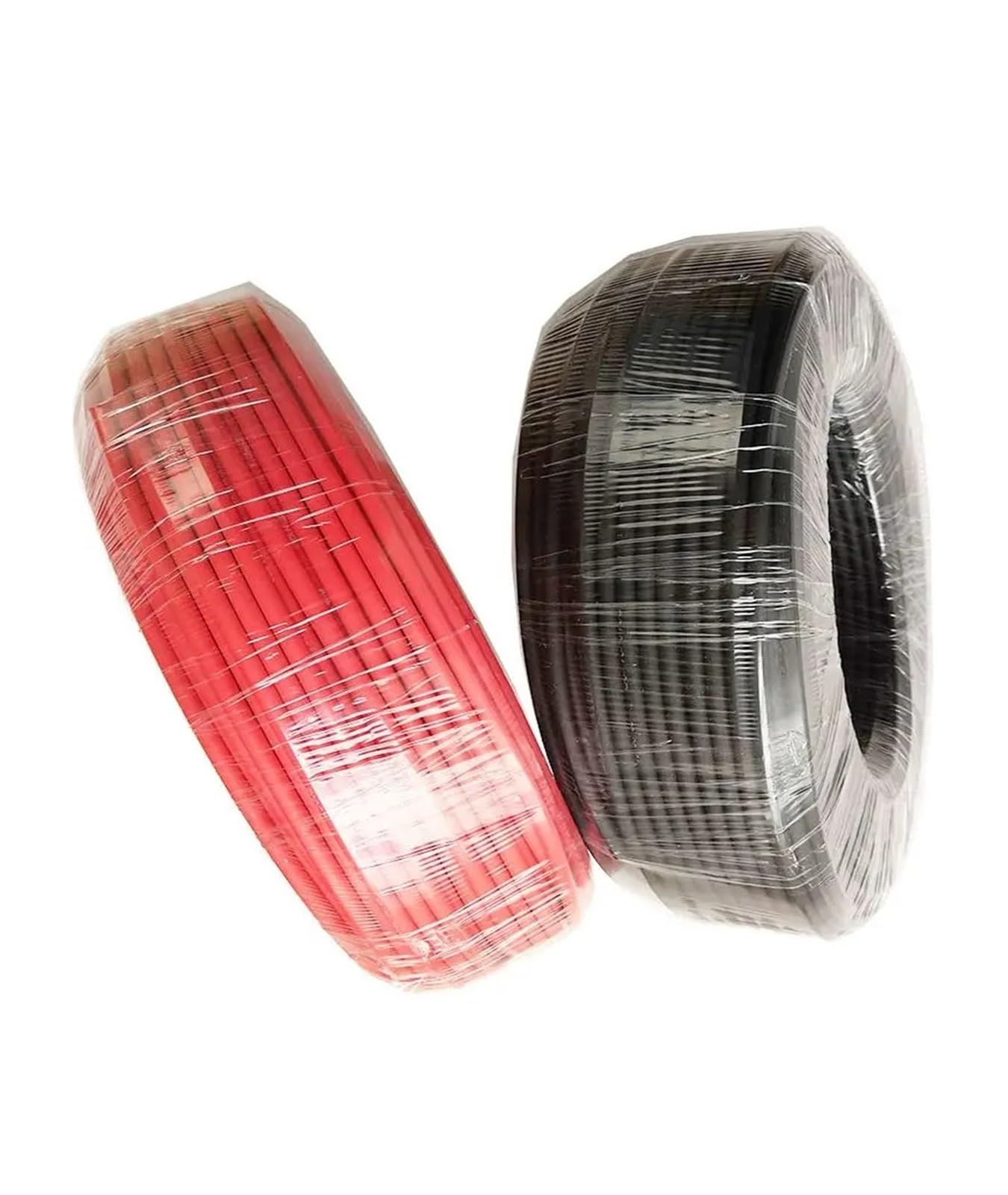 PV Kabel 1 Paar 6 mm² / 4 mm² / 2,5 mm² 10/12/14AWG 7/8/10 m Schwarz + Rot Solar-PVC-isolierte elektrische Anschlusskabel PV-Panel-Anschluss(2M_10 AWG-6MM2)