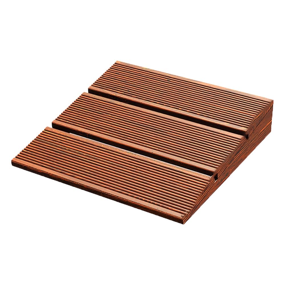 Silla de ruedas portátil antideslizante de madera, umbral de puerta de fácil acceso para uso Ga, disponible en alturas de 8/10/15/20 cm (60 x 70 x 15 cm / 24 x 28 x 6 in)
