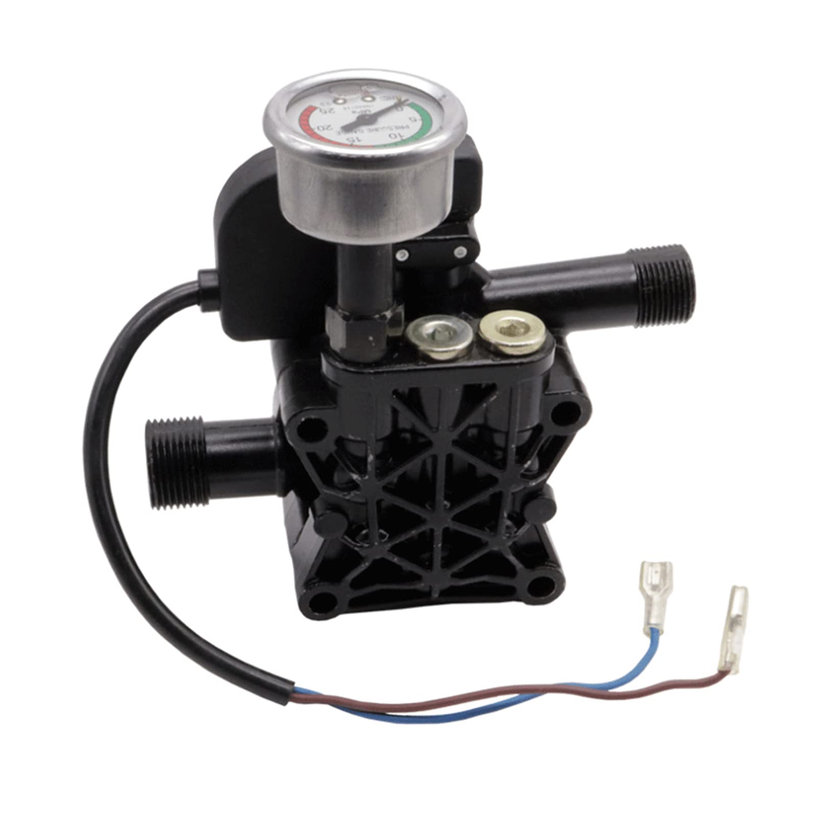 CHENZILIN 0-25Mpa Car Wash Machine Pressure Gauge High Pressure Machine Fittings M14 Thread Water Accessories