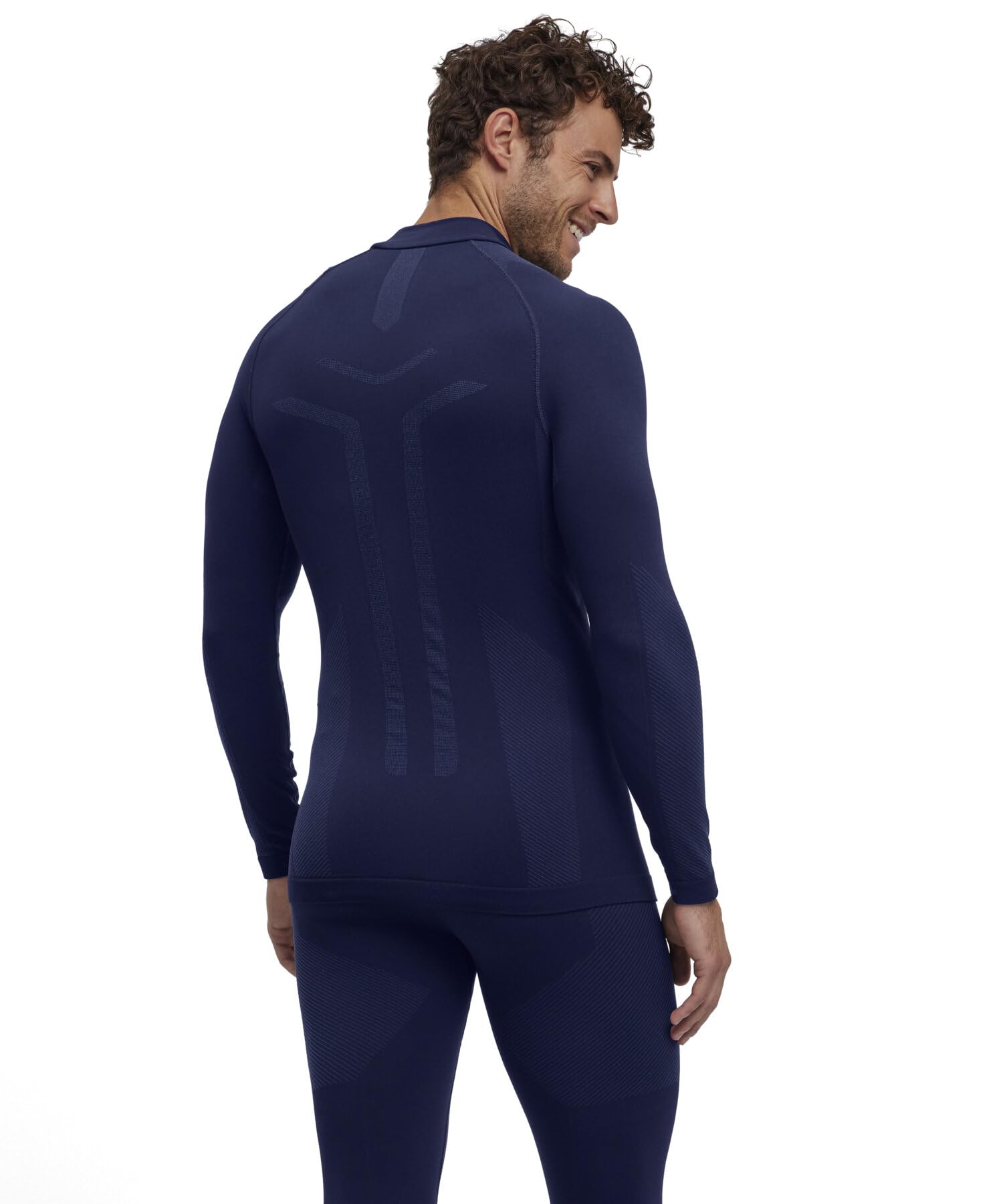 FALKE Uomo Warm Turtleneck Maglia Sportiva Tecnica Manica Lunga per Temperature da miti a Fredde Caldo Intimo Tecnico Traspiranti Asciugatura Rapida sostenibili Filo Funzionale 1 Pezzo
