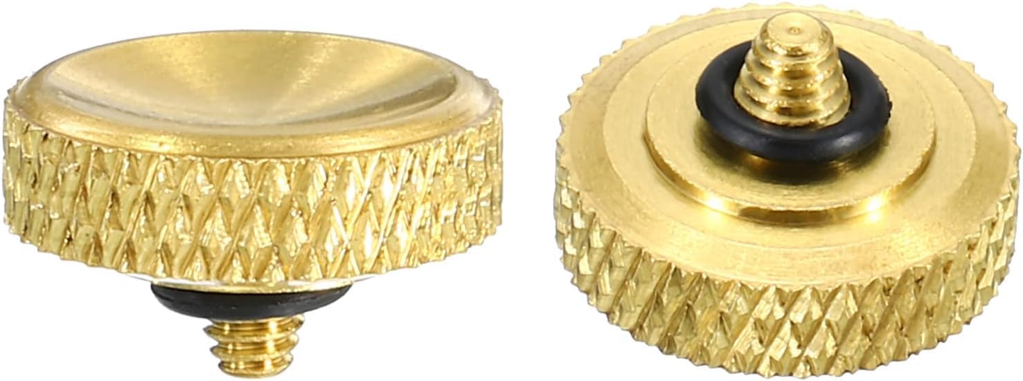 Premium Solid Brass Soft Shutter Release Button - Concave Ergonomic Design with Rubber O-Ring for Fujifilm X-T5 X-T4 X-T30, Leica M, Sony RX1R II, Nikon & Threaded Cameras - Golden-image-22