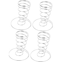 4pcs Cone Ice Cream Exhibition Ice Cream Cone Rack Tray Decor For Appetizer Charcuterie Cone Ice Cream Cone Holders Mini Paper Cups Drip Sushi Stainless Steel Fries