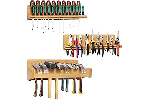 Wall-mounted Screwdriver Rack for Garage and Workshop