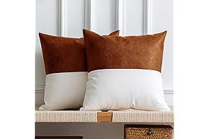 DEZENE Leather Throw Pillow Covers: A Sophisticated Touch for Modern Home Decor