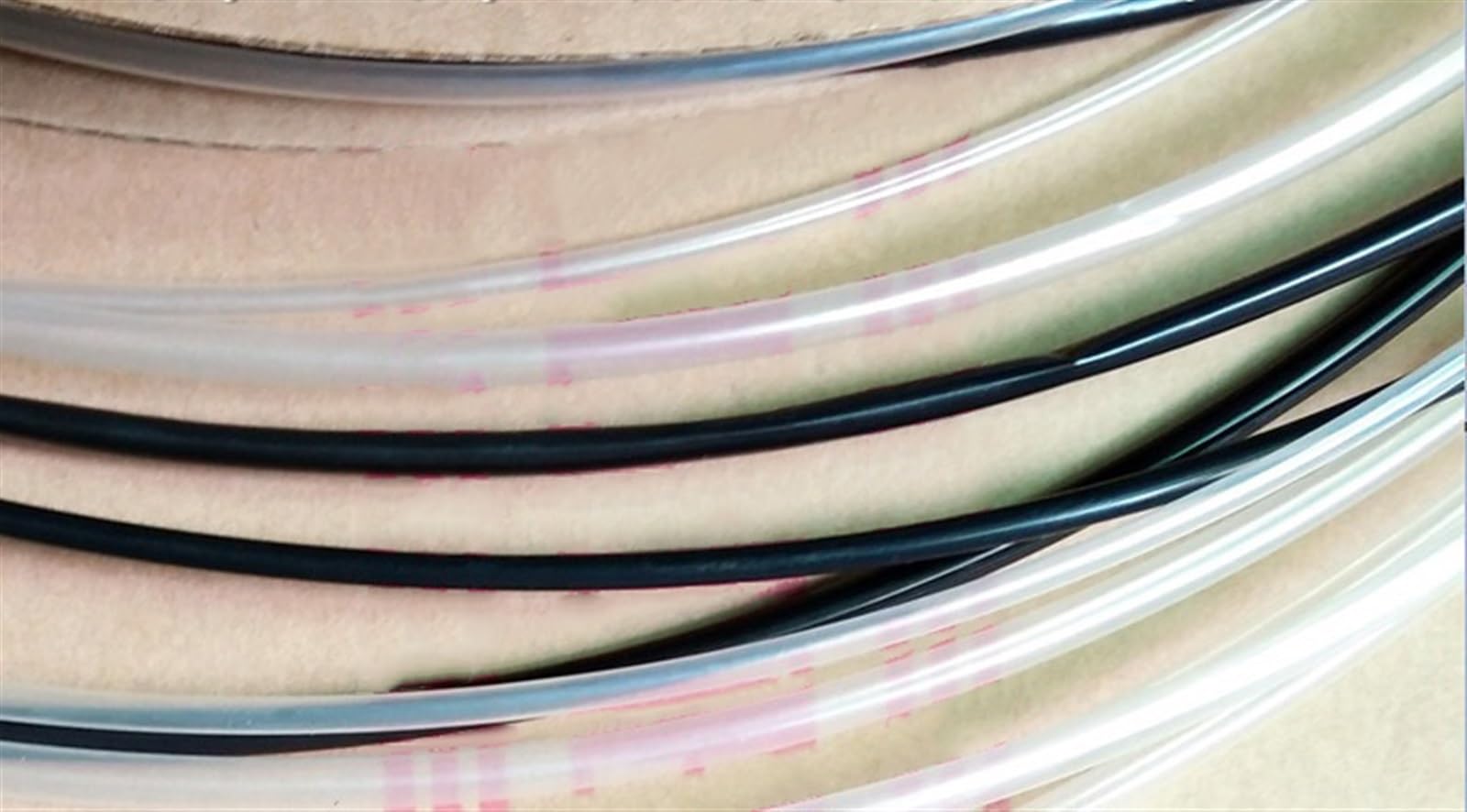 flexiable rubber Heat Shrink Tubing Semi-hard High Temperature Cable Sleeve 600V ID 0.8mm 3.2mm 6.4mm 8mm 9.5mm 12.7mm 15.4mm 19.1mm 25.4mm drain elastic (Color : Clear, Size : 25.4mm x 1 meter)