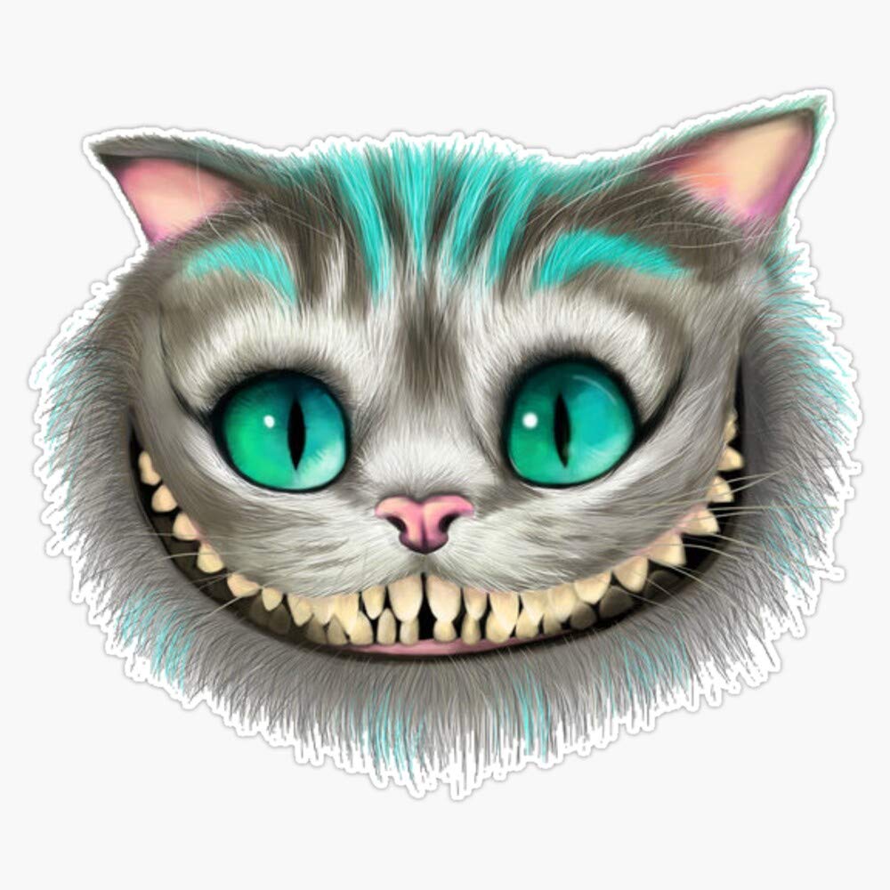 Amazon.com - Cheshire Cat Sticker Decal Vinyl Bumper Sticker Decal