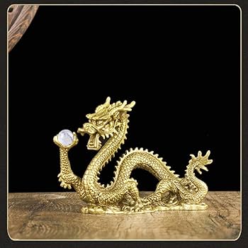 龍の置物 金龍 水晶玉持ち金龍 縁起物 厄除け 開運 金運アップ　置物 金色 Amazon.co.jp: 龍 置物 5本爪 ゴールド 水晶玉持ち金龍 オブジェ