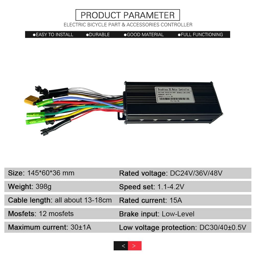 36V 48V 750W 1000W Brushless 30A Contrôleur Kit de frein d'accélérateur avec LED SW900 Affichage E-Bike Pièces