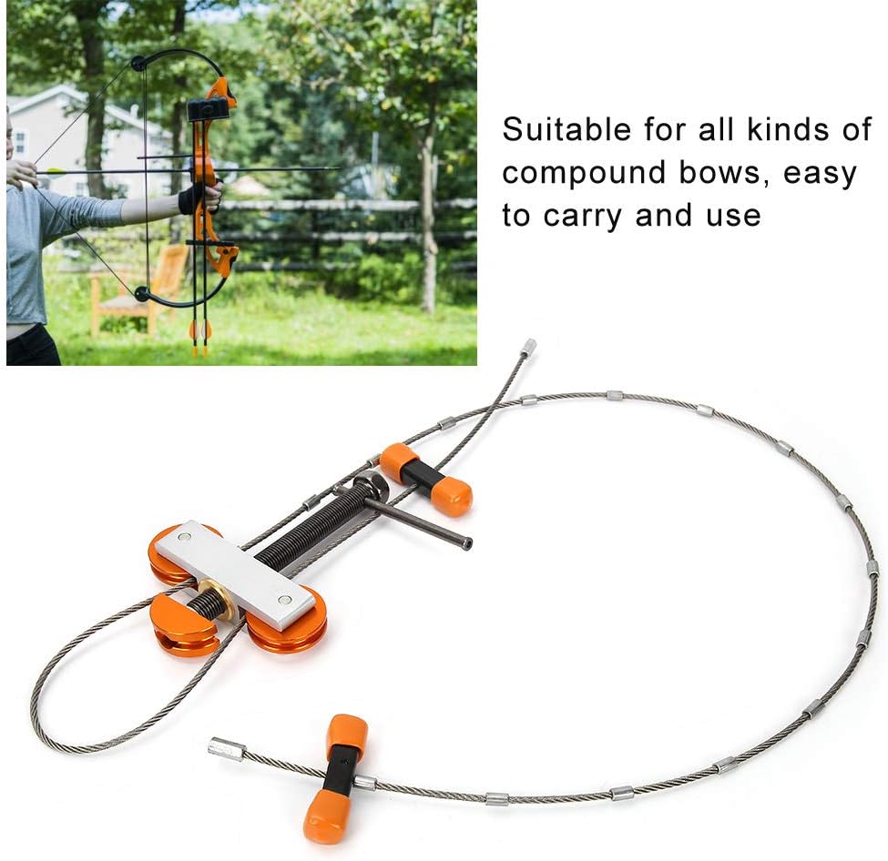 FEBT Aluminum Compact Compound Bow Press, Adjustable Cable Bow Press String Changer Bowmaster, for Shooting Hunting : Sports & Outdoors
