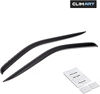 Vista 6 de CLIM ART Protectores de lluvia increíblemente duraderos para Ford Transit 2014-2026, deflectores de ventana con cinta original, deflector