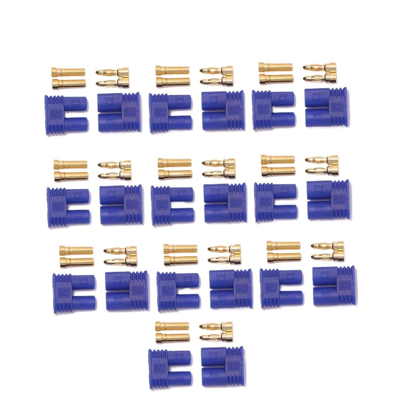 Connecteur de Balle EC2 EC3 EC5 mâle Femelle, 100 Paires, Prise à tête Banane 2.0MM 3.5MM 5.0MM(EC5)
