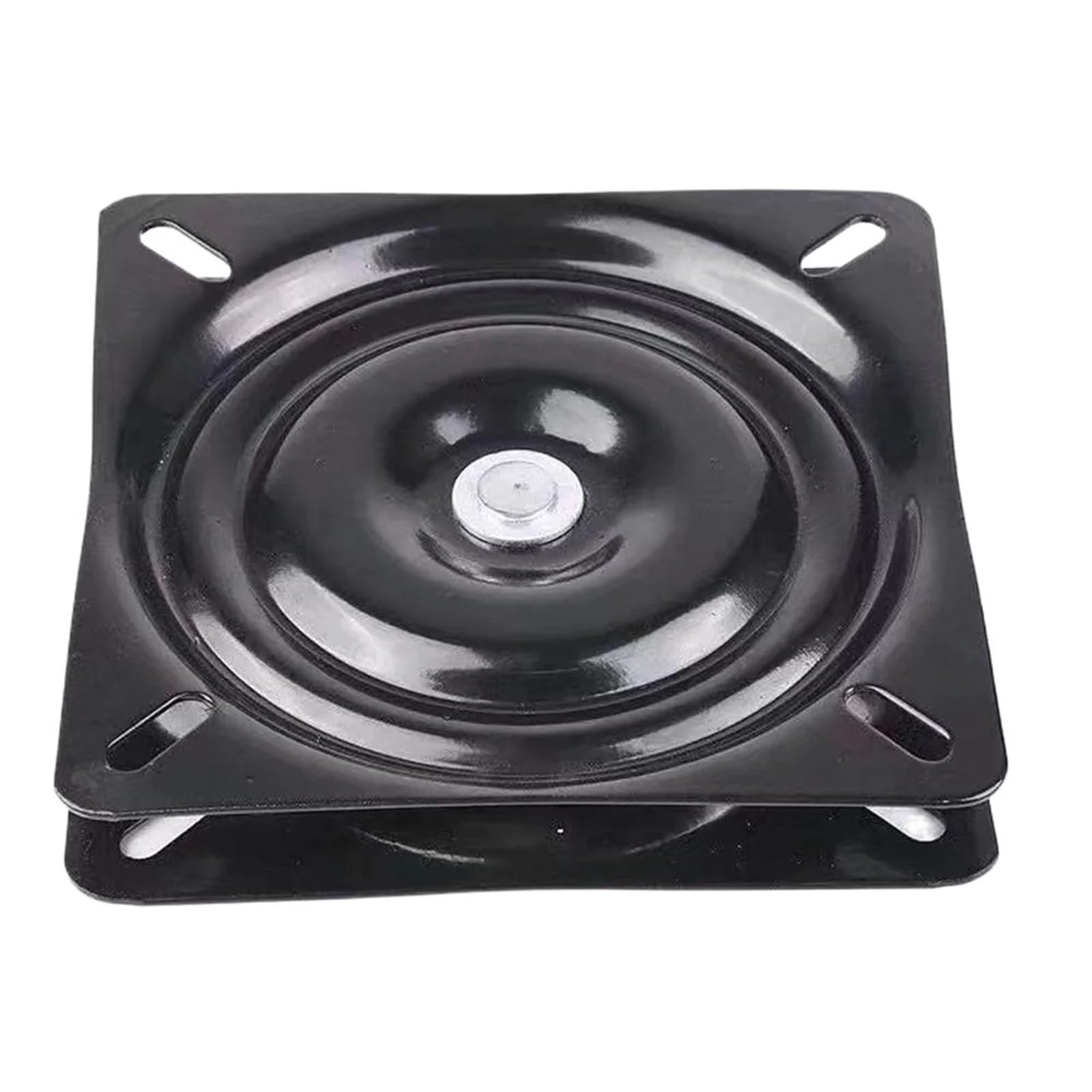 Hzomif Bar Stool Swivel Plates 2pcs 360° Rotation Universal Sturdy Easy Installation Swivel Platform Steel Flat Boat Seat Mount Bracket(4inch)