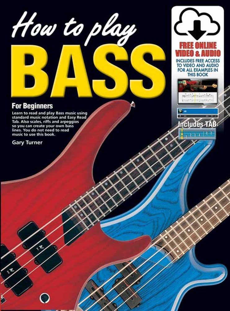 How To Play Bass Guitar Learn To Play Bass TAB Beginner Tutor Book CD DVD -