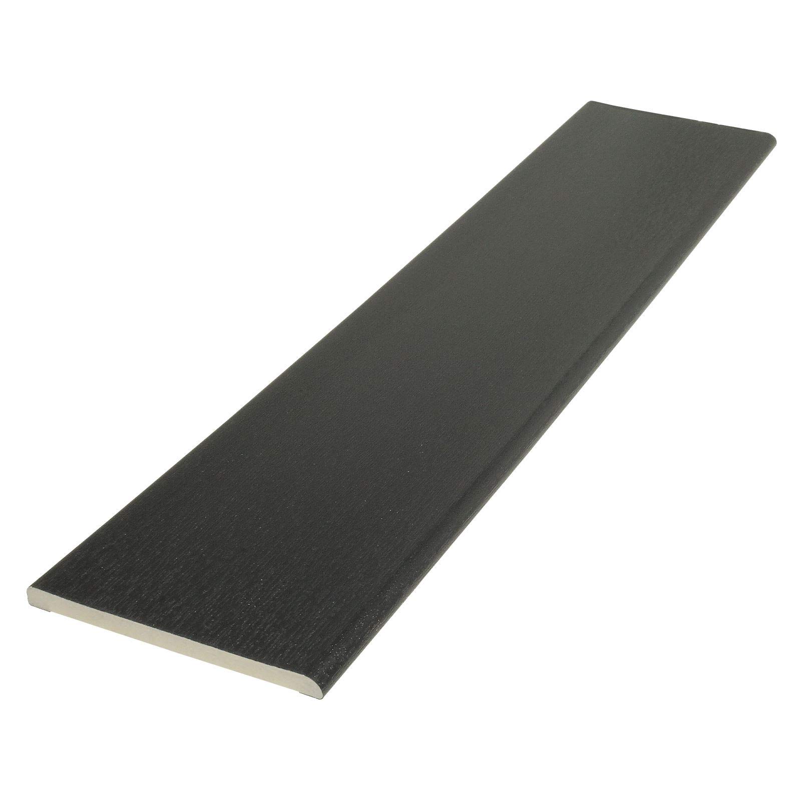 Pencil Round Architrave uPVC Plastic Finishing Trim Moulding (2.5m) - 95mm, Anthracite Grey (Grained)