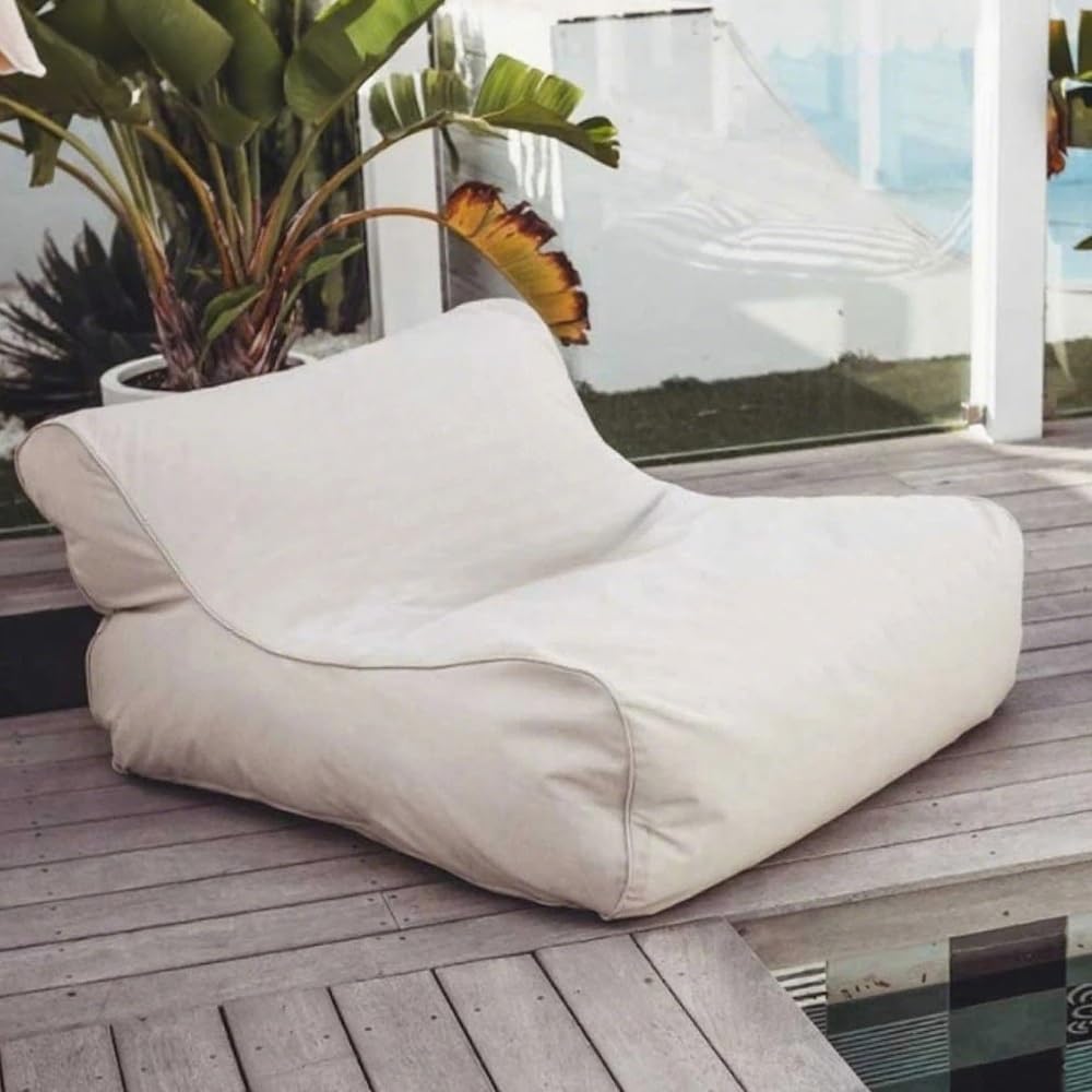 SXBCyan Funda Sillón Puff Impermeable Grande Puff Sofapara Exteriores, Sin Relleno, para Adultos, Oxford, For Jardín, Playa, Camping, Sofá Cama Salón(Dust Grey)